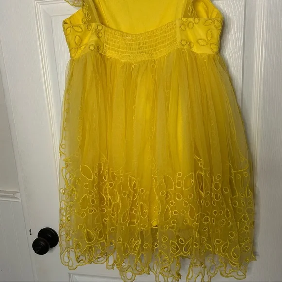 Anthropologie Let Me Be Eyelet Tulle Mini Dress - Picture 13 of 15